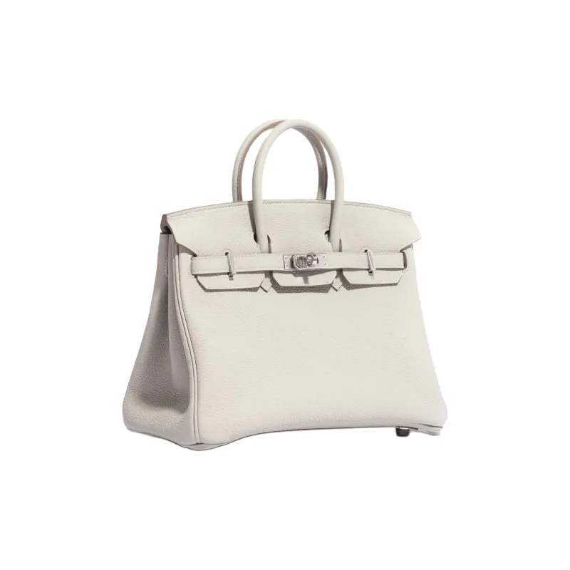 HERMES Birkin Togo Calfskin Birkin Bag Handbag Regular Women's 80 Gris Perle Pearl Gray-3