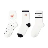 3 Pack (Polka Dot+Embroidery Puppy+White Stripes)