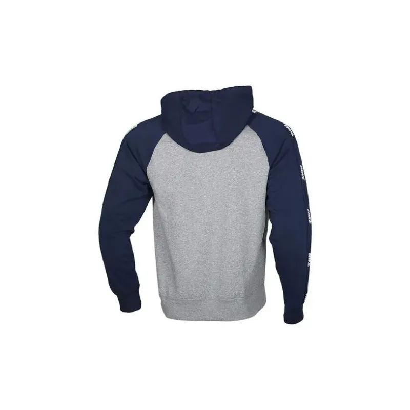 Nike As M Nsw Ce Hoodie Fz Bb Hybri Sweatshirt Unisex Blue Gray Shopping Bag Included-1