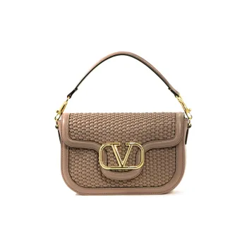 Valentino Alltime Foldover Top Shoulder Bag