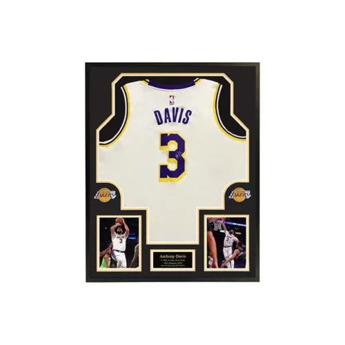 Yi Shot Basketball Fan Supplies Los Angeles Lakers Included SA Certificate Framed And Collectible White Unisex