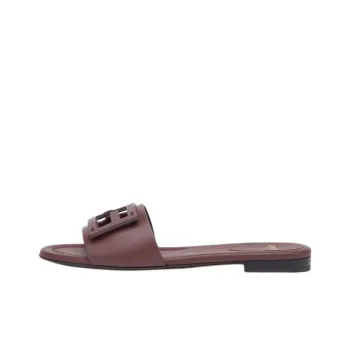 FENDI Ff Logo Plaque Sandals Women's