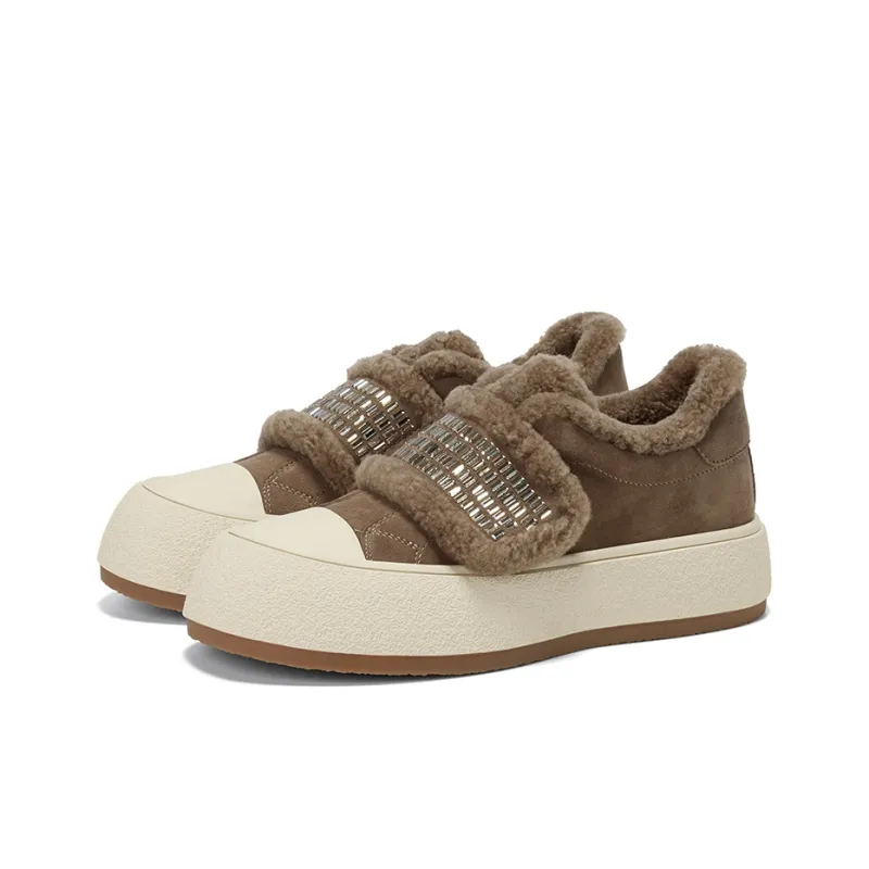 GG-CC Coverage Warm Anti-Slip And Wear-Resistant Low-Top Skateboard Shoes Women's-2