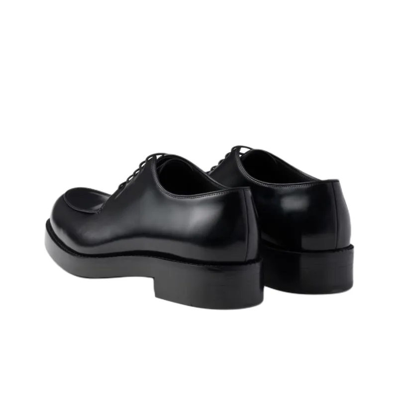 PRADA Dress Shoes Men Low Top Black-2