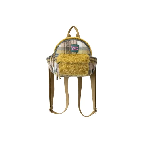 The HOUSE Yimazato Woolen Backpack Mini Unisex Yellow
