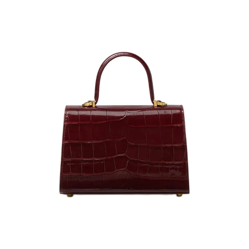 VERSACE Medusa '95 Cow Leather Shoulder Bag, Crossbody Bag, Handbag Trumpets Women's Red-2