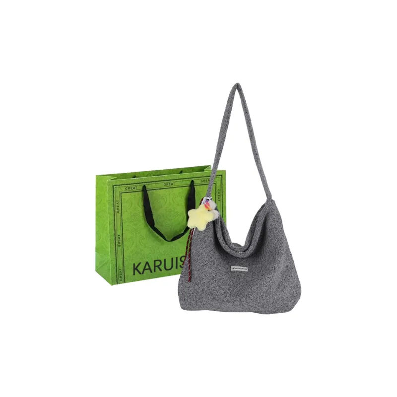 KARUISHA Woolen Handbag, Crossbody Bag, Shoulder Bag Regular Women's Multicolor-14