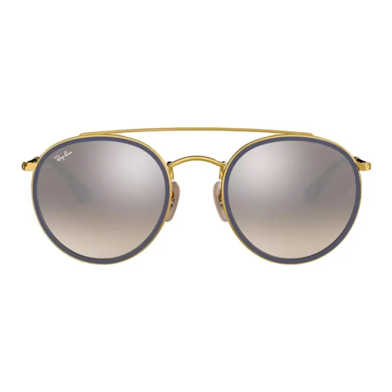 RayBan Metal Round Sunglasses Unisex Gold-1