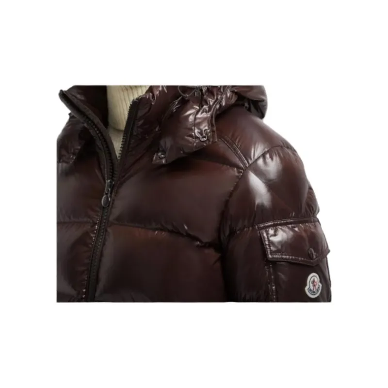 Moncler Maya Hooded Puffer Shiny Jacket-4