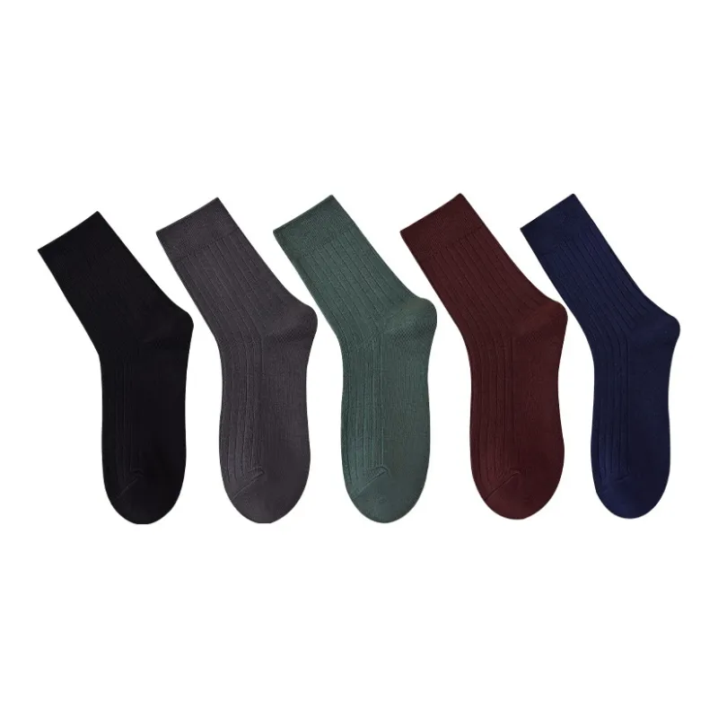 MIIOW Knee High Socks Men's 5 Pack-0