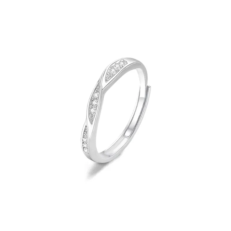 FORCHI Sterling Silver Rings Unisex Birthday And Anniversary Gift-0