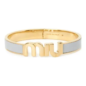 MIU MIU Metal, Enamel Bracelets Women's Gold