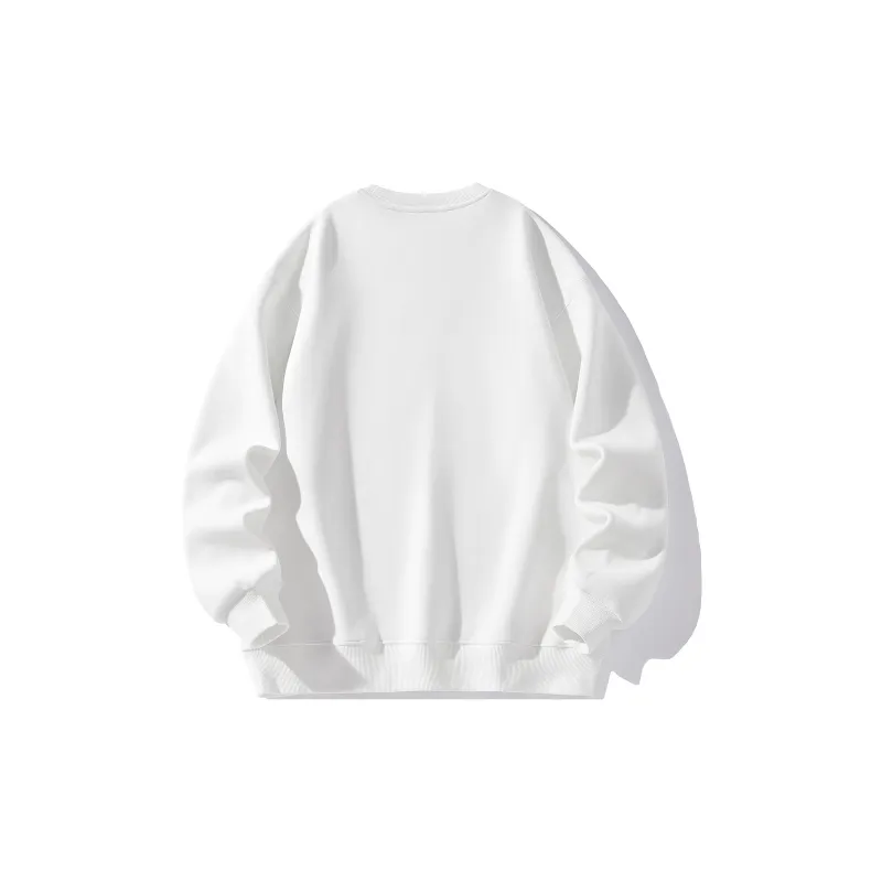 ZMOH Fleece Lined Crew Neck Sweatshirt Men's Couple's-2