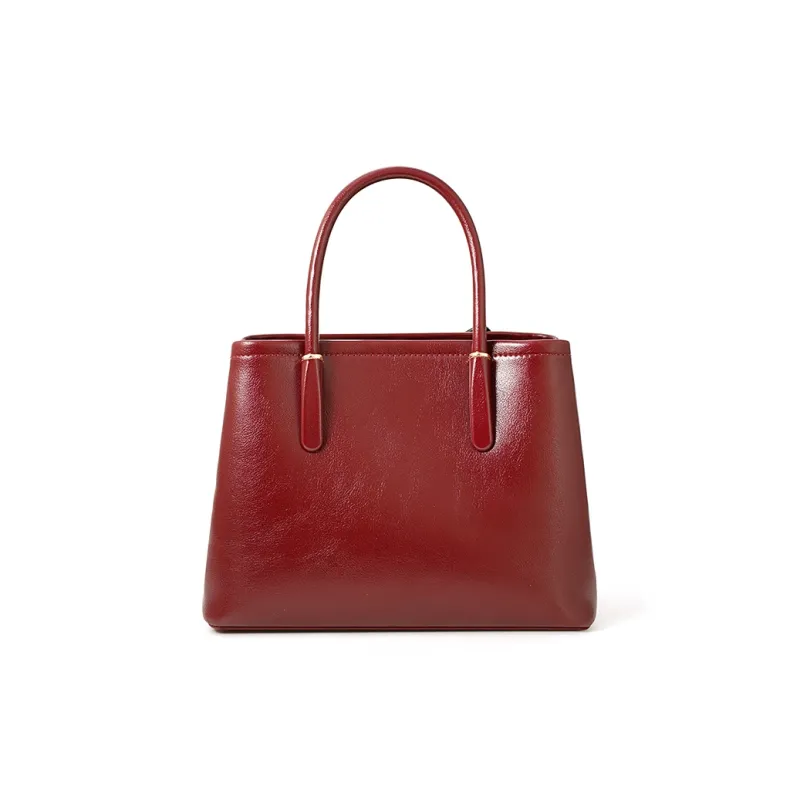 Vigno Synthetic Leather Handbag Regular Women's Red-4