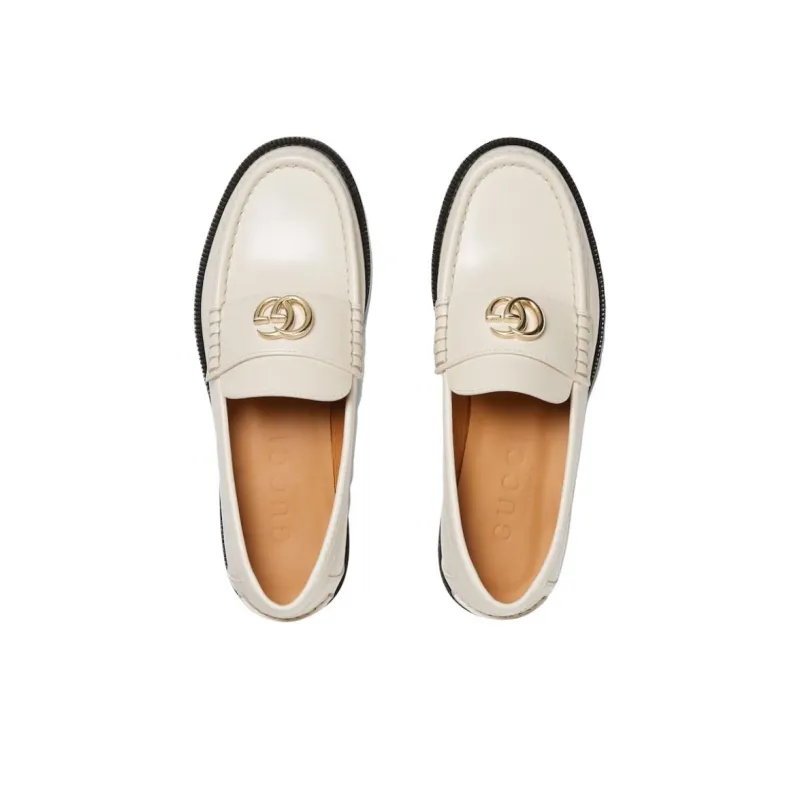 GUCCI Loafers Women's White-3