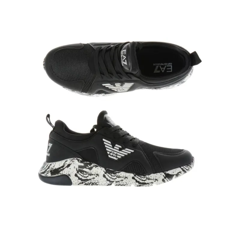 EMPORIO ARMANI EA7 Low Top Casual Shoes Men's Black-2