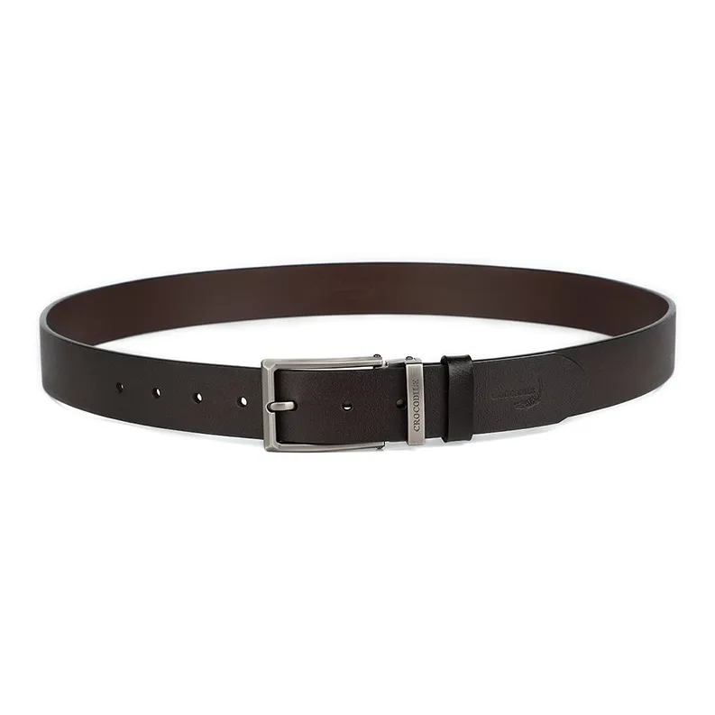 Crocodile Cow Split Leather Leather Belts Men's 3.4CM-1