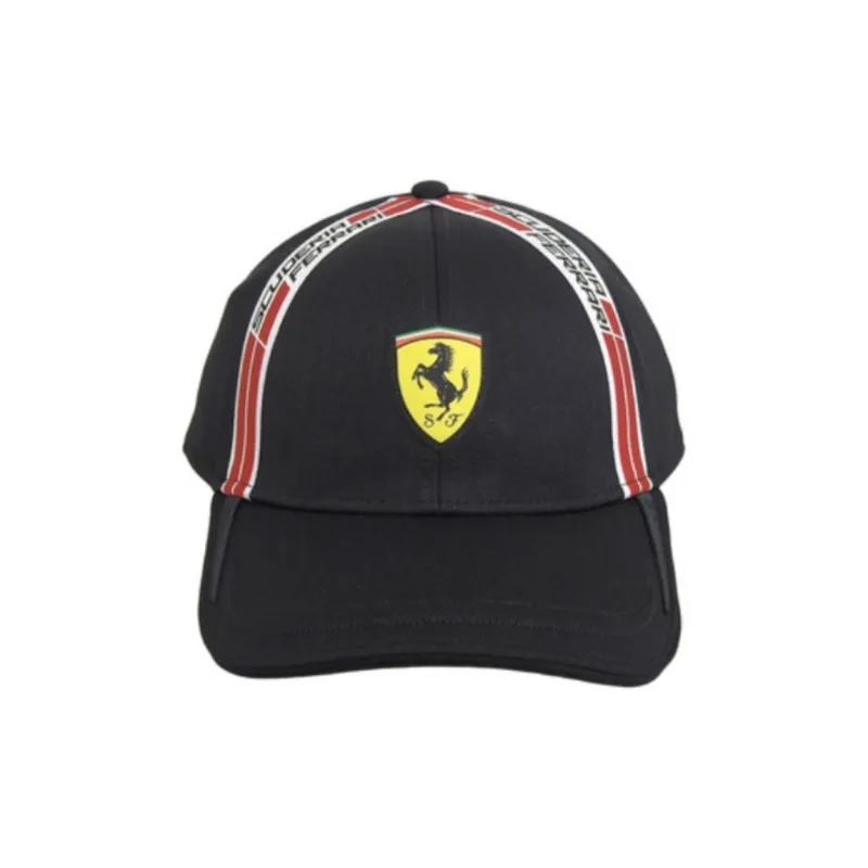 Ferrari Polyester Baseball Caps Men's Black-0