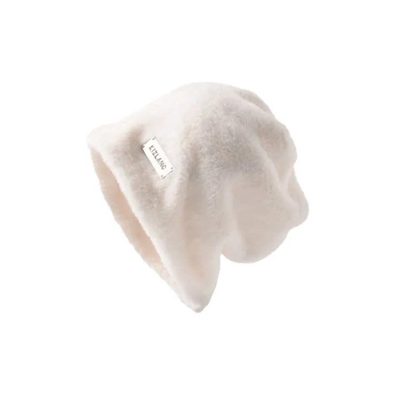 Yi Bu Kang Rabbit Fur Blend Beanies Unisex-0