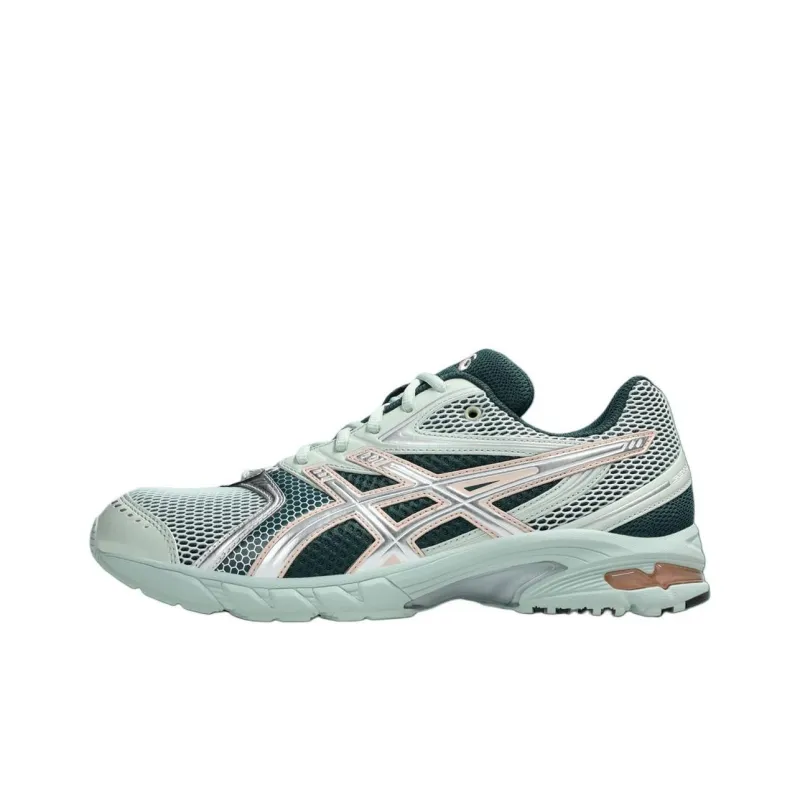 Asics Anti Slip Wear Resistant Low Top Running Shoes Unisex Green-0