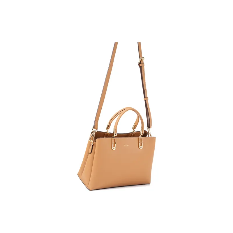 Montagut Cow Leather Shoulder Bag, Crossbody Bag, Handbag Regular Women's Apricot-3