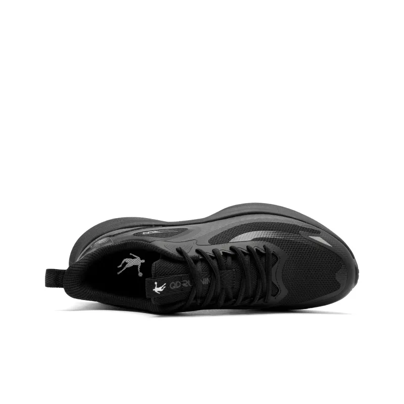 QIAODAN Running Shoes Men Low Top Black/Lightning Gray-3