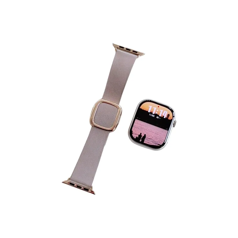 QIZHENG Watch Band Apple Compatibility Leather-1