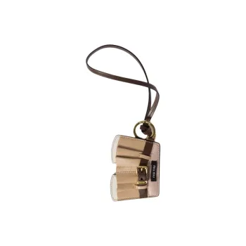 MIU MIU Leather Bag Accessories Women's Ropes Gray