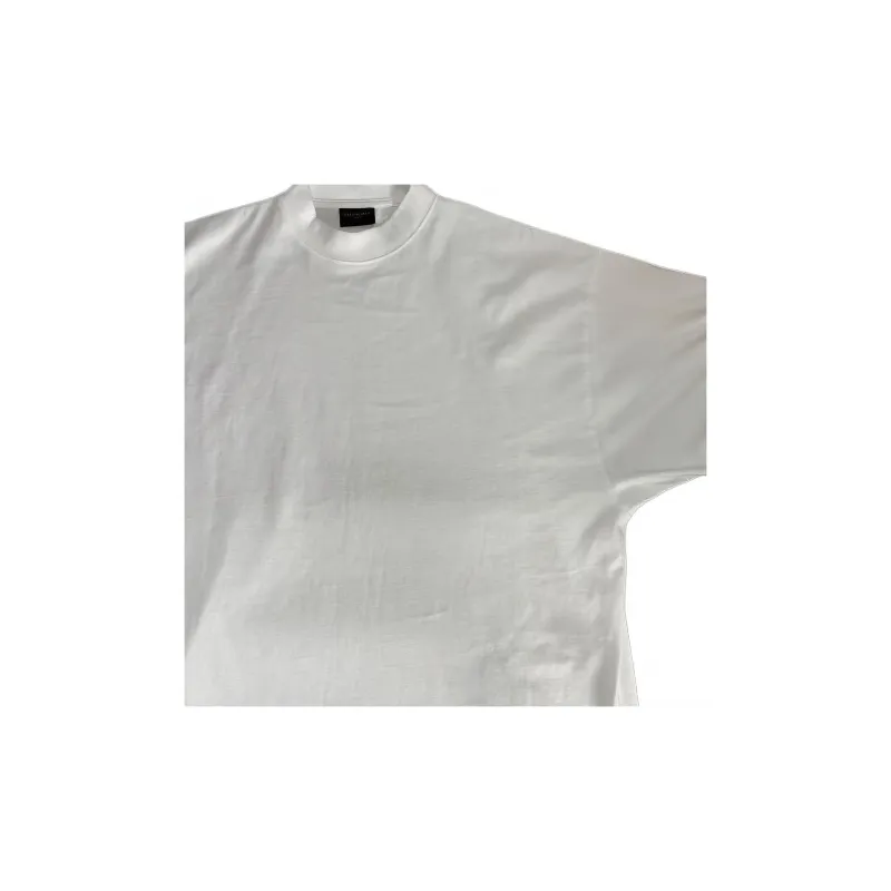 Balenciaga T Shirt Loose Fit Unisex White-4