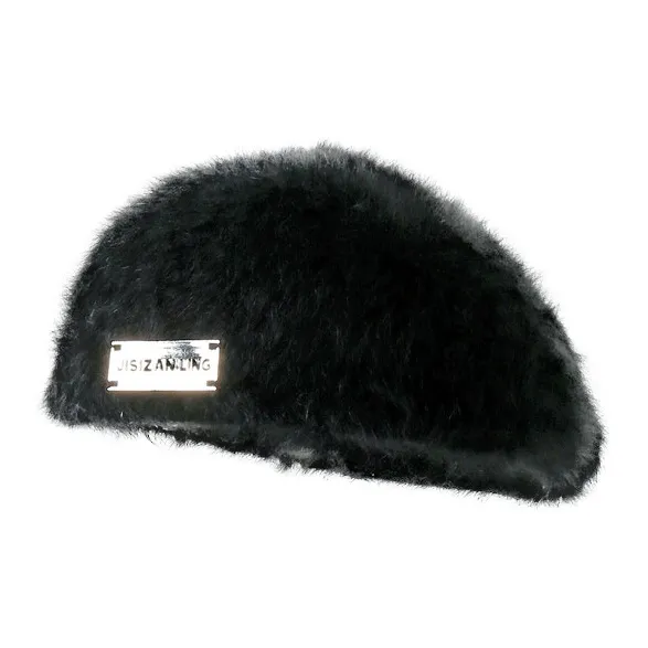 Yi Bu Kang Rabbit Fur Berets Women's-1