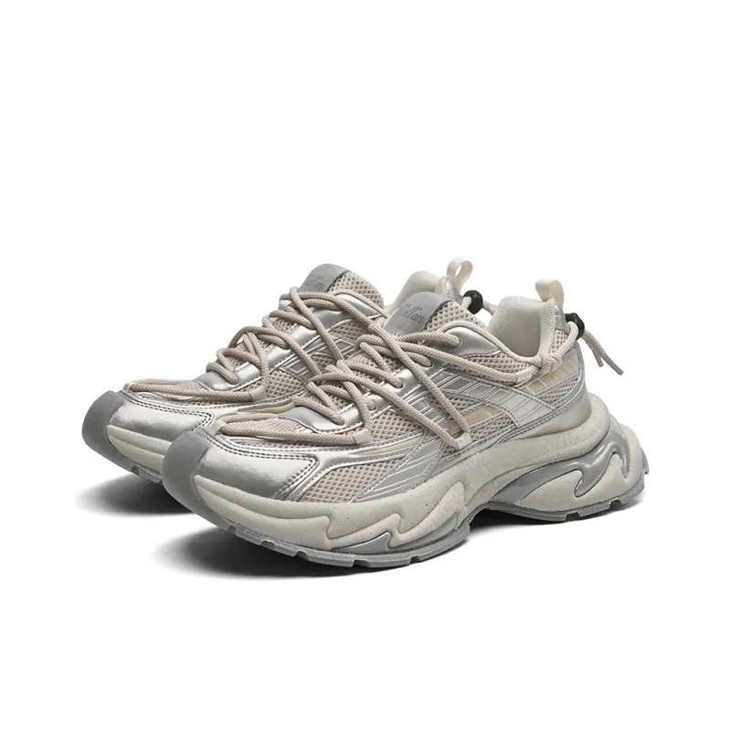 TCELLARS Cushioning, Slip Resistant, Abrasion Resistant, Height Increasing Low Top Chunky Sneakers Unisex-18