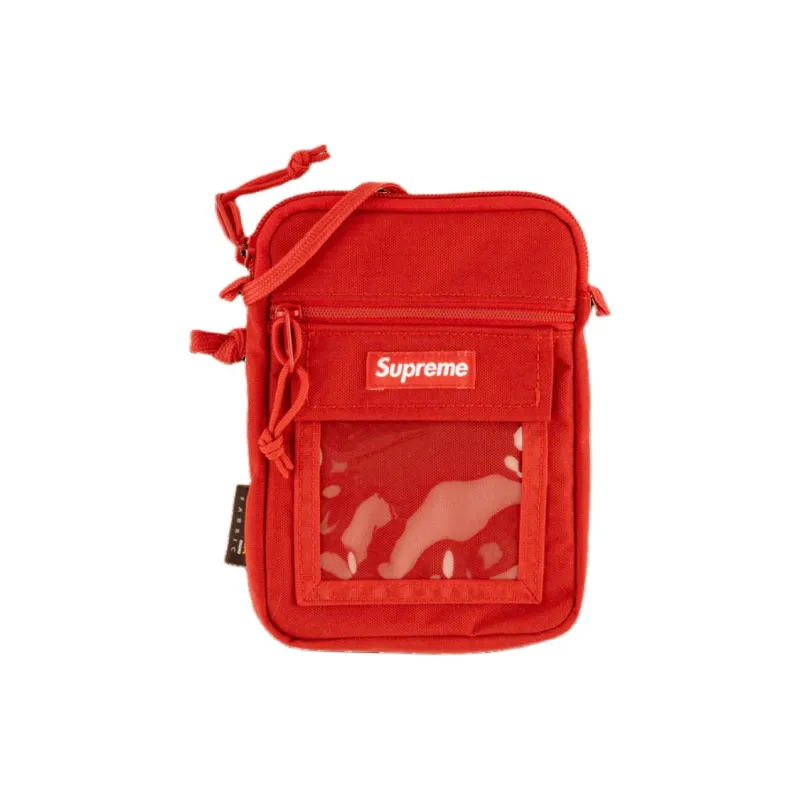 Supreme SS19 Nylon Crossbody Bags Unisex Red-3