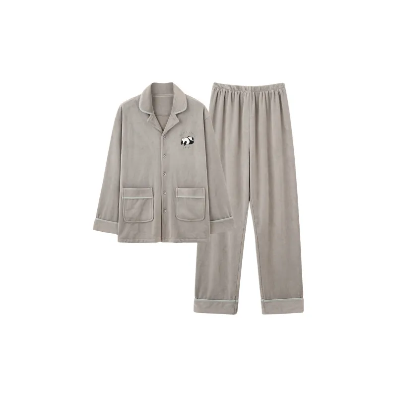 Lan Miao Pajama Set Men's Evergreen Ivy Green-4