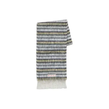 MARNI Wool Knit Scarves Women's White