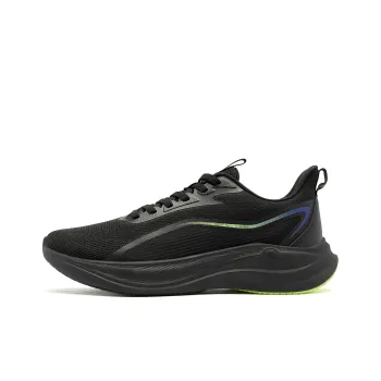 QIAODAN Speedwind 2.0 Running Shoes Men Low Top Black/Flying Shadow Green