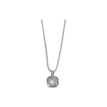 3 2 1 Partez! 925 Sterling Silver Zirconia Necklaces Women's Silver