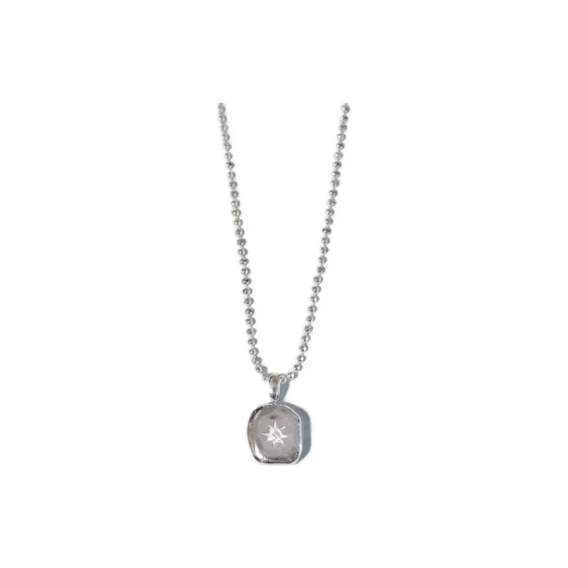 3 2 1 Partez! 925 Sterling Silver Zirconia Necklaces Women's Silver-0