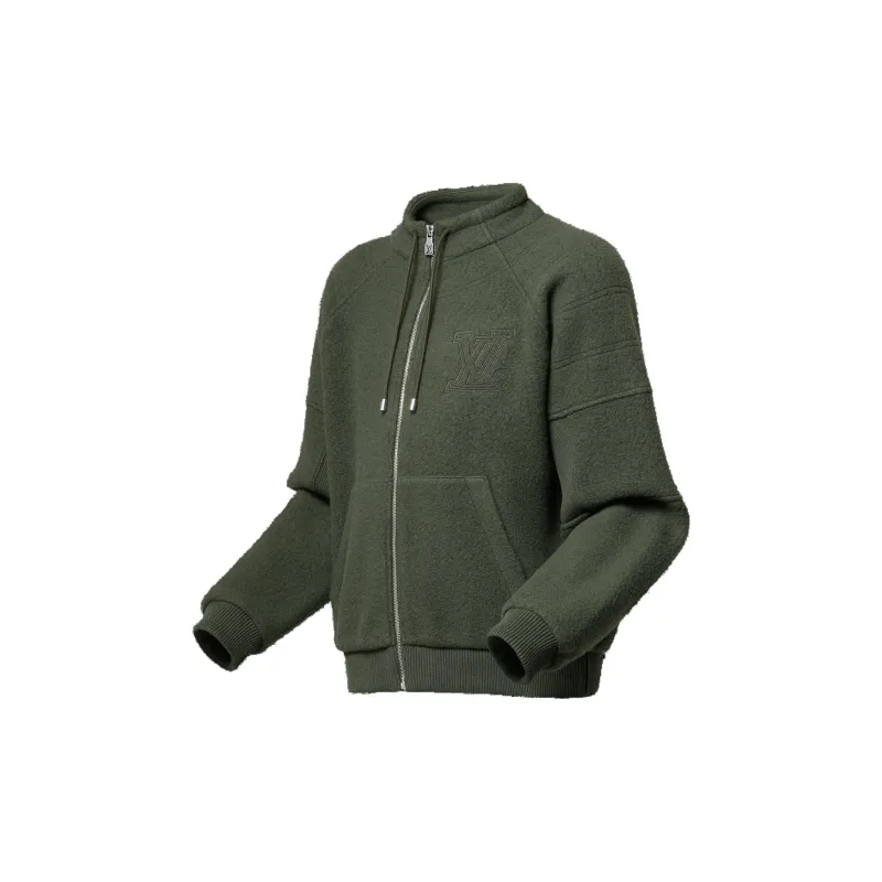 LOUIS VUITTON Quilted Textured Wool Blouson-2