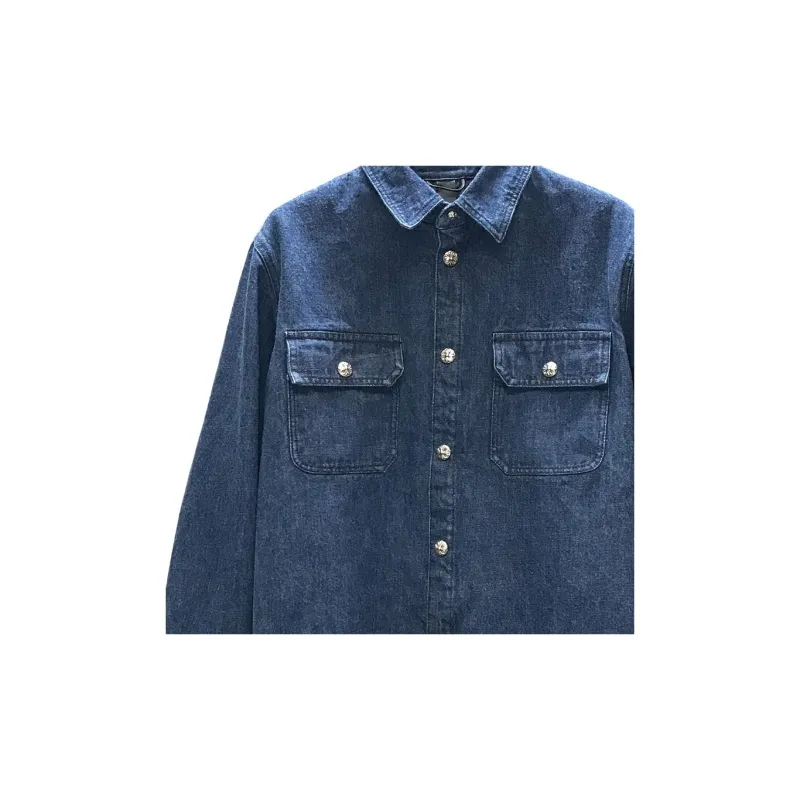 Chrome Hearts Denim Jackets Men Blue-2