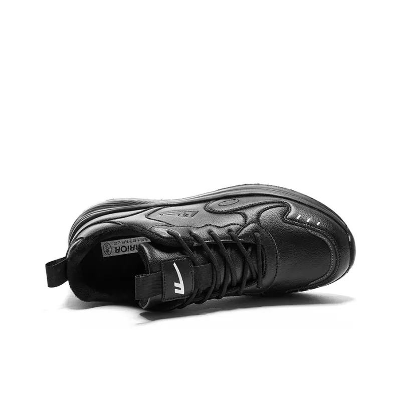 Warrior Wear resistant And Lightweight Low Top Casual Running Shoes Men's All Black-2