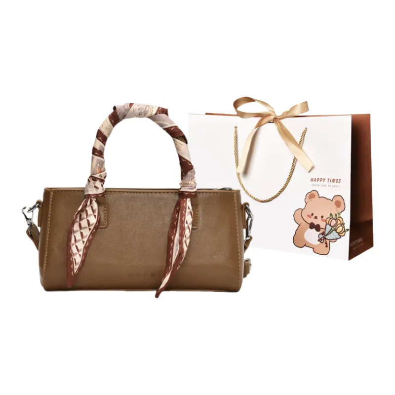 ERANGBEAR PU Handbag, Shoulder Bag, Crossbody Bag Women's Black White Khaki Brown Coffee-5