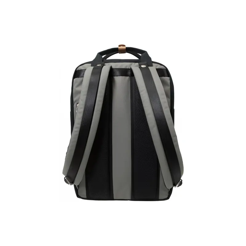 Doughnut Polyester Backpack Large Size Unisex Gray Multicolor Stone-3