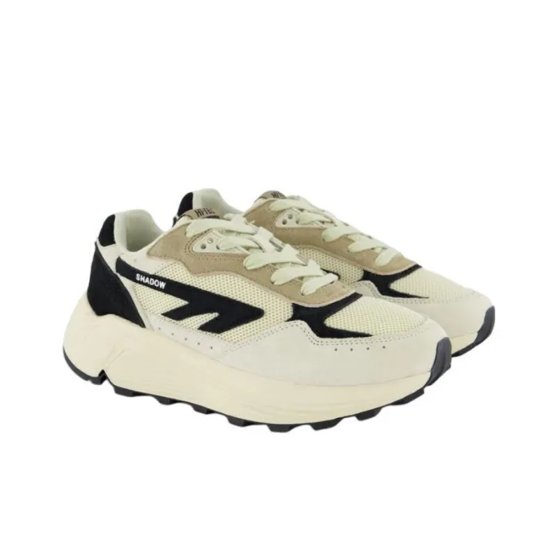 HI-TEC Anti-Slip Wear-Resistant Low-Top Casual Shoes Women's Beige Black-2
