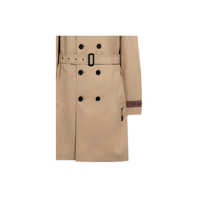 COACH Trench Coats Men Khaki-4