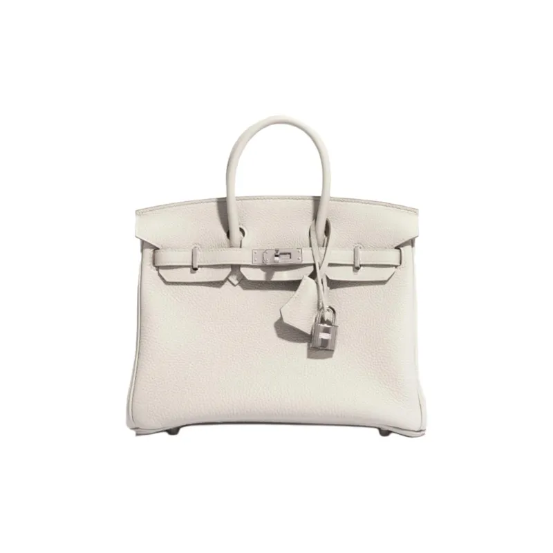 HERMES Birkin Togo Calfskin Birkin Bag Handbag Regular Women's 80 Gris Perle Pearl Gray-0