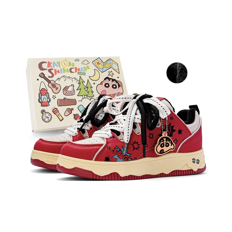 Crayon Shinchan Lightweight Breathable Height Increasing Low Top Skateboard Shoes Unisex-15
