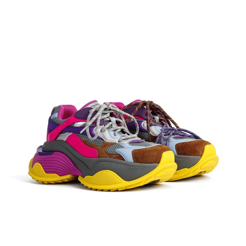VINYVIOLA Low-Top Chunky Sneakers Women's-9