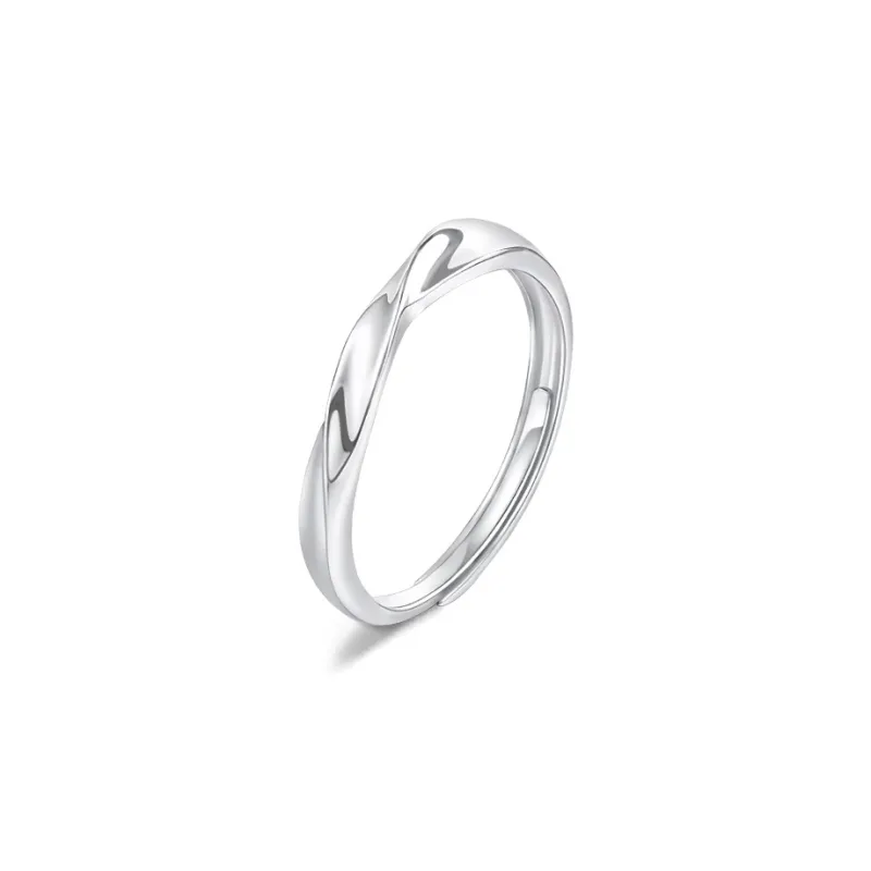 FORCHI Sterling Silver Rings Unisex Birthday And Anniversary Gift-1