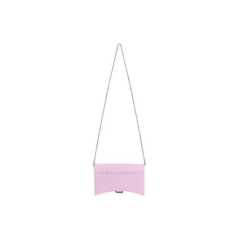 Balenciaga Hourglass Plain Calfskin Hourglass Bag Handbag Shoulder Bag Crossbody Bag Mini Women's Purple-3