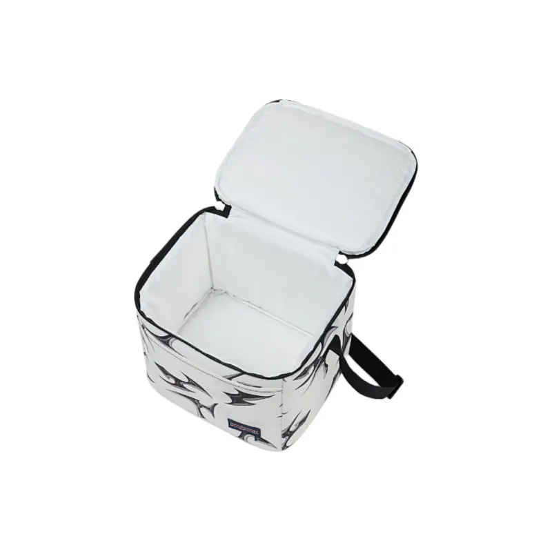 JanSport Polyester Lunch Box Storage Bag Unisex Network Silver White-4